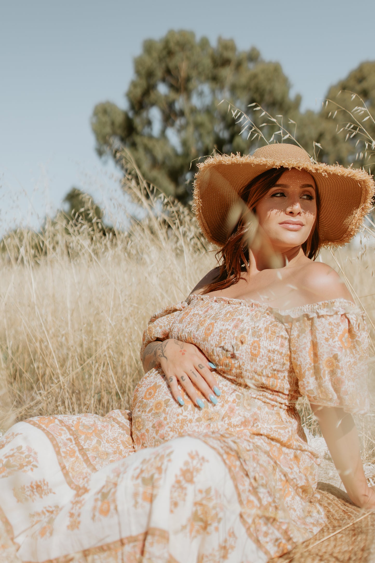 Juniper shirred dress