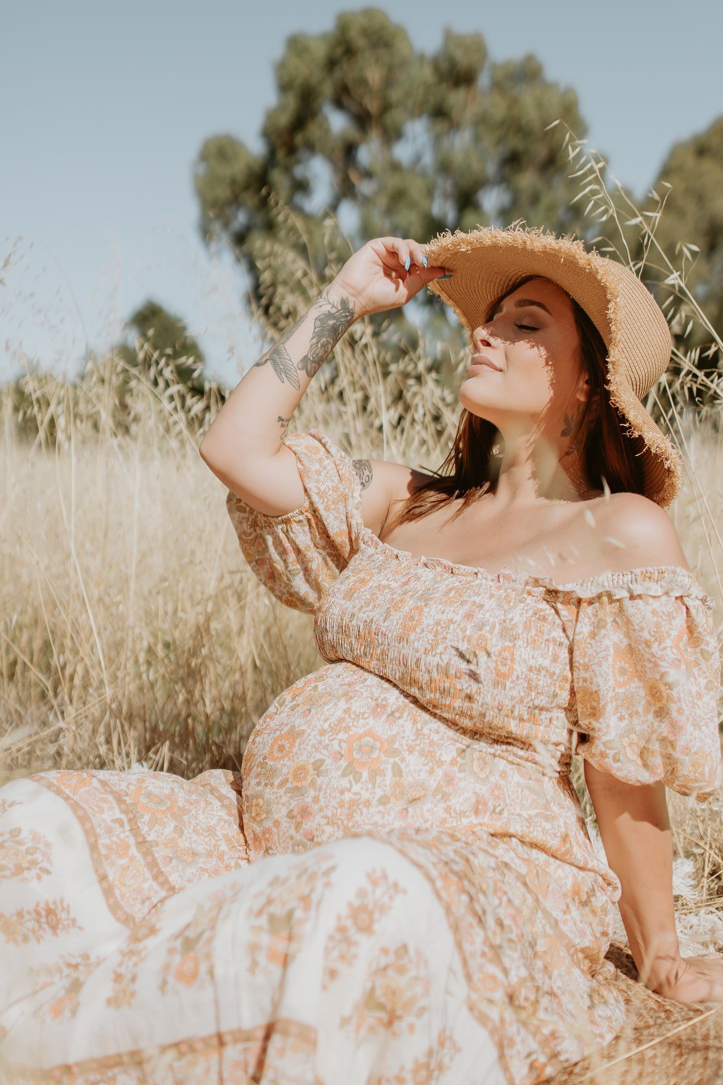 Juniper shirred dress