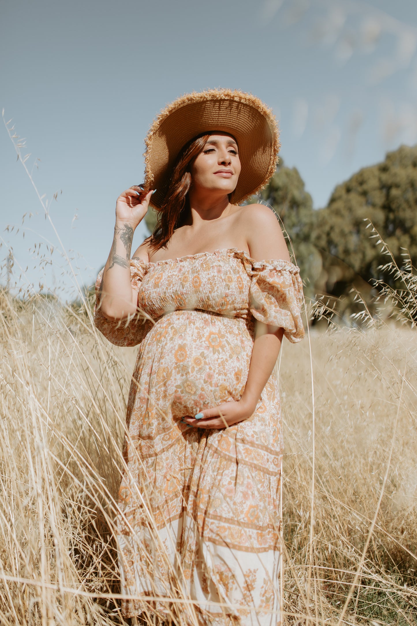 Juniper shirred dress