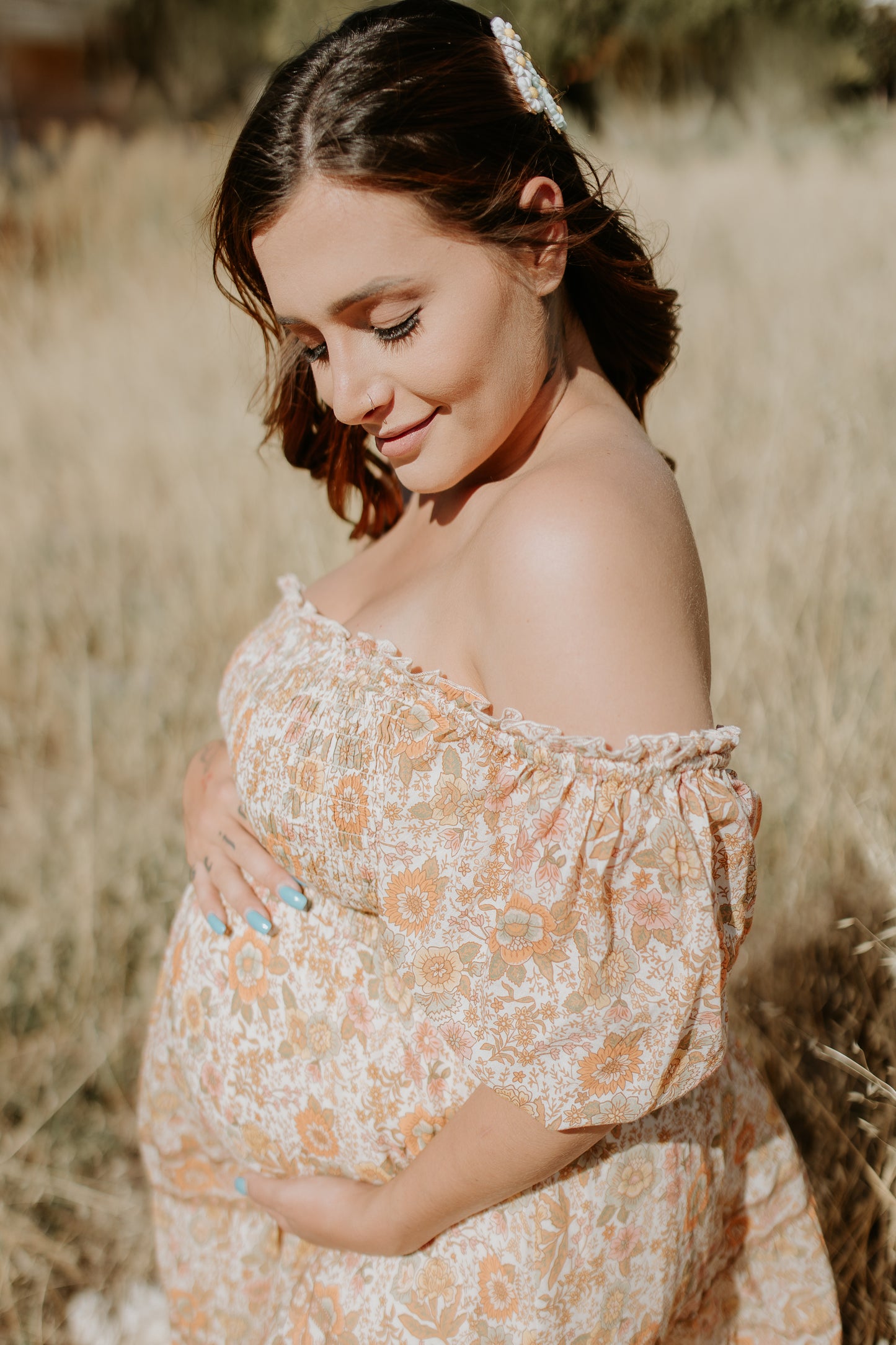 Juniper shirred dress