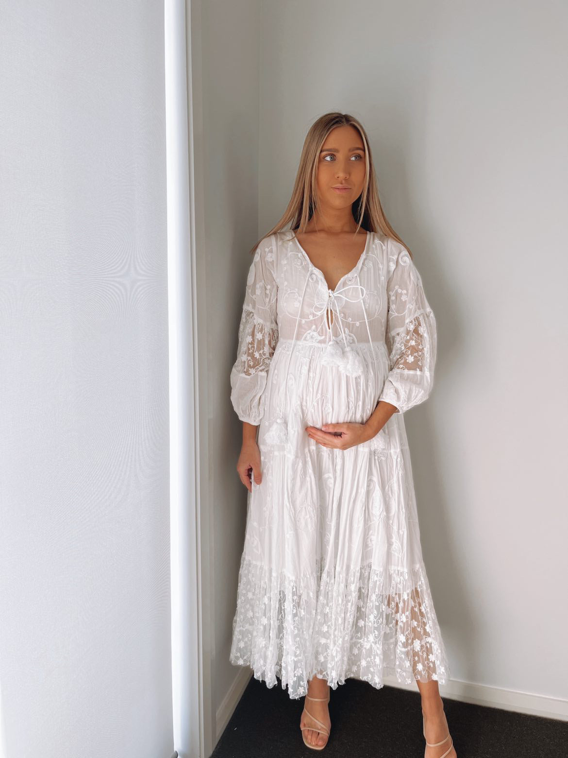 Sacred Bundle Tallulah Lace Maxi Dress - Hire Now - Mama Rentals