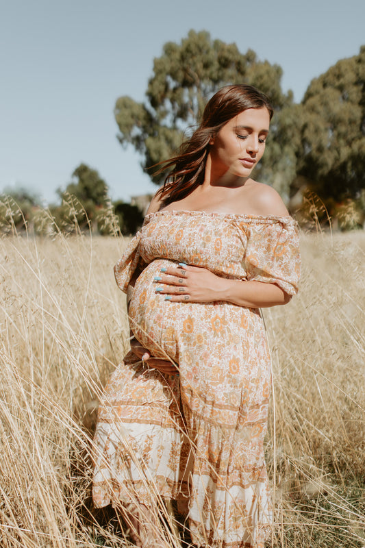 Juniper shirred dress